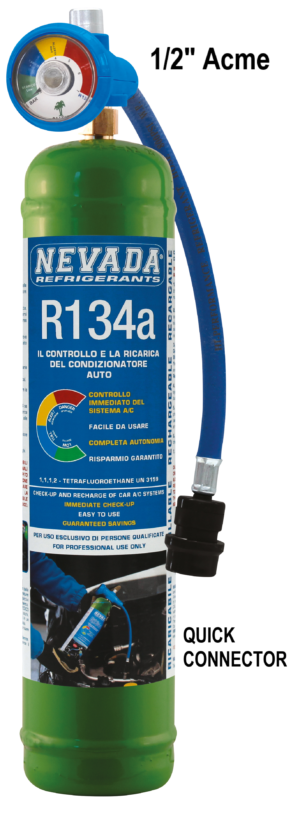 Wiederbefüllbare Gasflasche R407H ab 5 kg (1/4 Ventil) - Refrigerant Boys