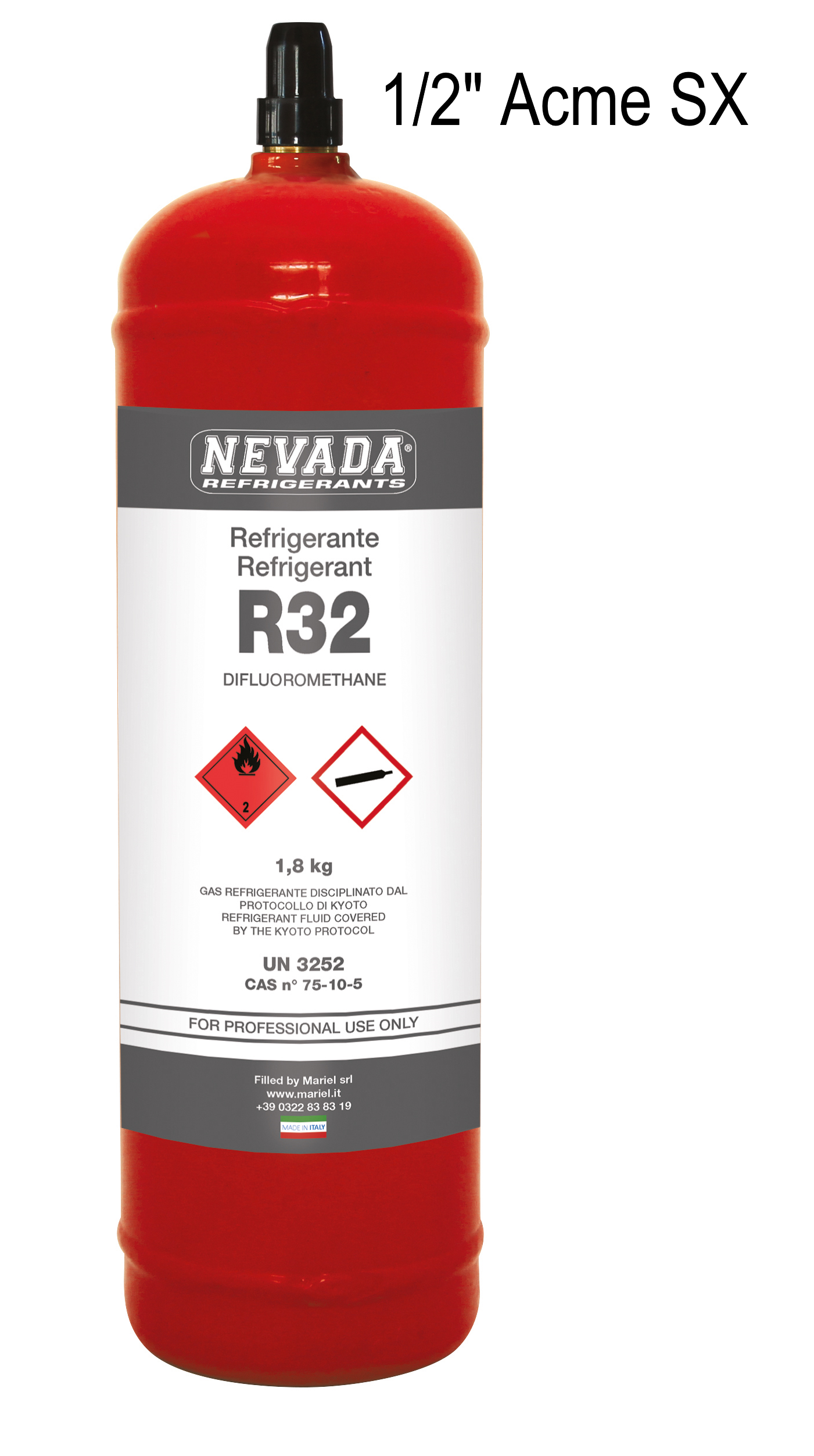Kältemittel R32 9kg Klimagas ERSATZ für R502 Mehrweg inkl. Flasche