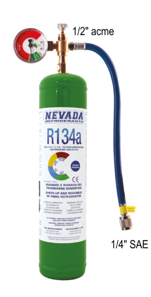 Clé pour bouteille de gaz réfrigérant jetable R134a CT-338 M14 - 1/4