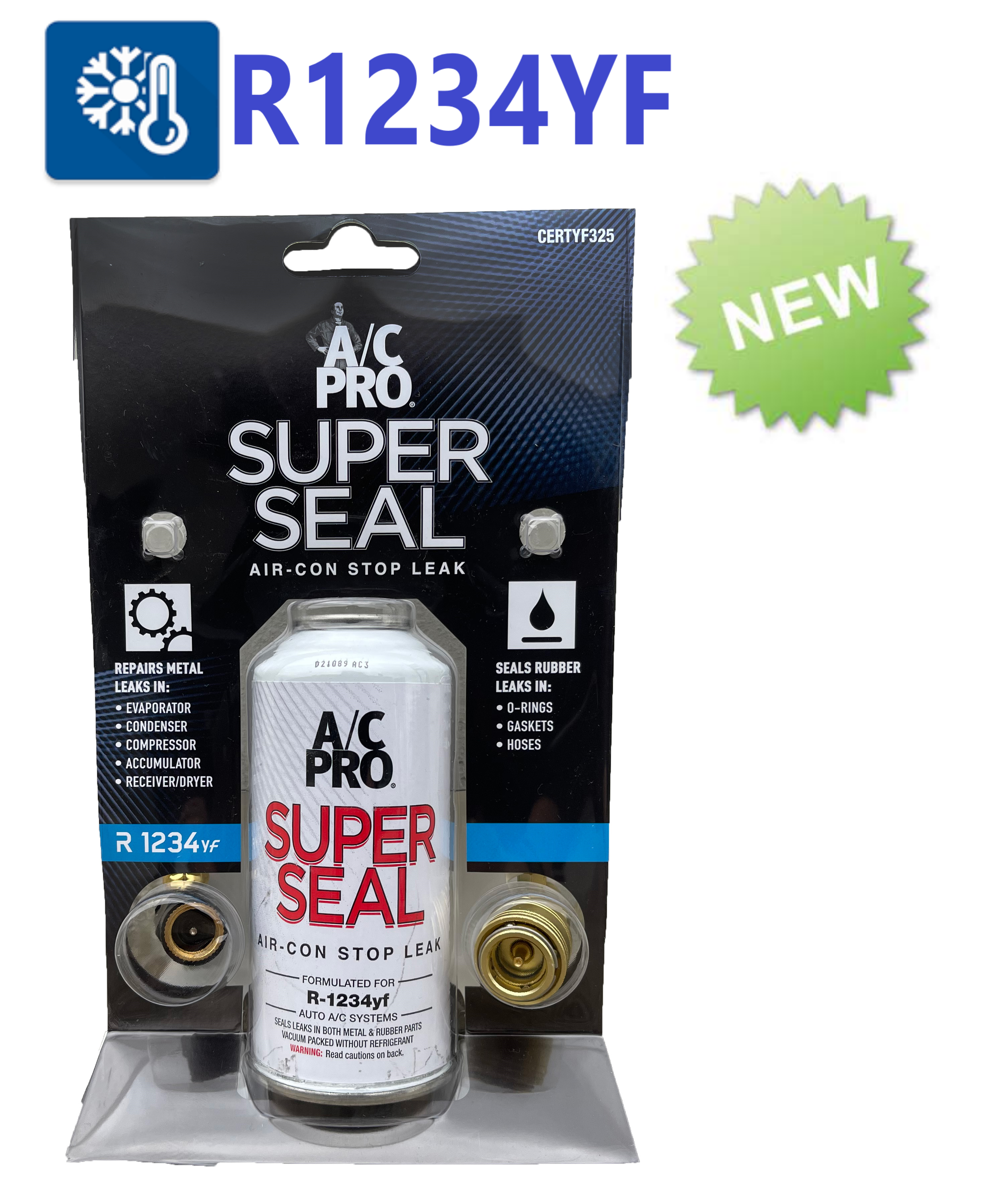 Super Seal Gesamtleckstopfen komplett mit Schnellkupplung für Kältemittel  Car R1234YF - Refrigerant Boys